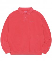INTL. Logo Overdyed Polo Red