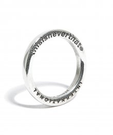 INTL. Logo Ring Silver (FW19)