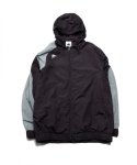 논디스클로즈(NONDISCLOTHES) [KAPPA X NONDISCLOTHES] Windbreak hoodie jumper -black