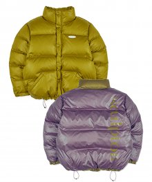 Middle Reversible Puffer Down Olive Khaki