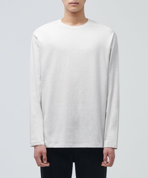 무신사 스탠다드(musinsastandard) 베이식 긴소매 티셔츠 [오트밀]