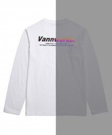 앞뒷판 홀로그램 로고 티셔츠 (VNAITS303) 화이트