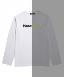 앞판 홀로그램 로고 티셔츠 (VNAITS304) 화이트