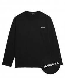 자수 티셔츠 (VNAITS306) 블랙