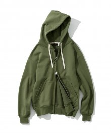 zip up hoodie sage green