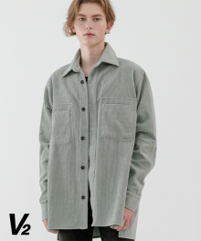 Overfit corduroy shirt jacket_mint