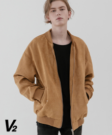 [UNISEX] Suede MA-1_brown