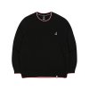 Lined rib Sweatshirt 1621 BLACK