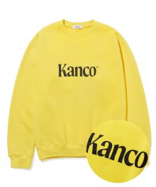 KANCO SERIF LOGO SWEATSHIRT yellow