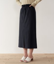 19AU COTTON STRING SKIRT (NAVY)