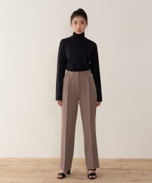 19AU TUCK PANTS (MOCHA)