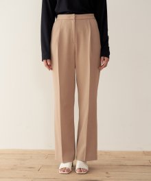 19AU TUCK PANTS (BEIGE)