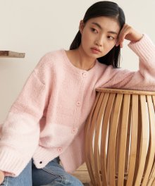 19AU ALPAKA ROUND CARDIGAN (PINK)