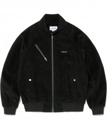 Corduroy Zip Jacket Black