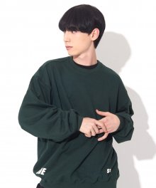 [UNISEX]OSD SIDE PRINTING SWEATSHIRTS(DEEPGREEN)