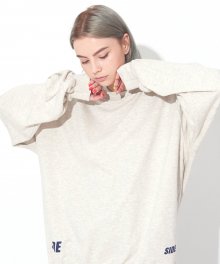 [UNISEX]OSD SIDE PRINTING SWEATSHIRTS(OATMEAL)