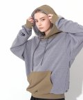 [UNISEX]OSD BROWN LINE HOODIE(GRAY)