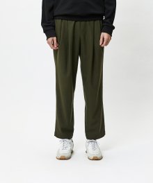 SUITE WIDE WOOL PANTS-KAHKI