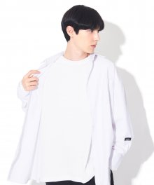 [UNISEX]OSD BASIC PATCH LINEN SHIRTS(WHITE)