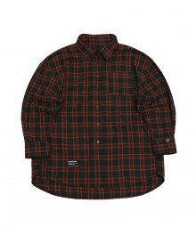 [UNISEX]OSD SCHEME CHECK SHIRTS(DEEPGREEN/RED)