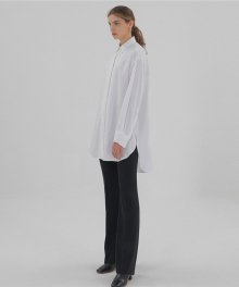Tencel Long Shirt - White
