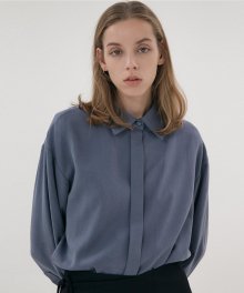 Tencel Long Shirt - Blue