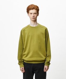 SUITE DOUBLE ZIP SWEAT-OLIVE