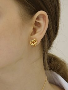 love knot earring (gold)