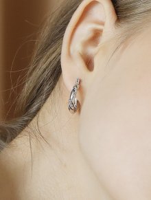 Rachel hoop earring (silver)
