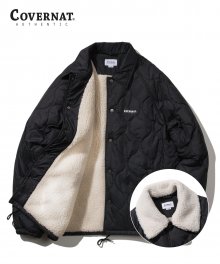 QUILTED BOA COACH JACKET BLACK