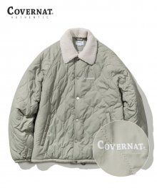 QUILTED BOA COACH JACKET SAGE GREEN