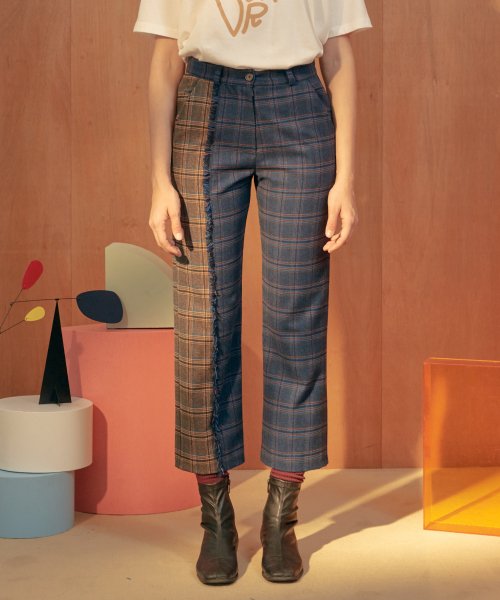 니어앤디어(near8dear) 체크 콤비 팬츠