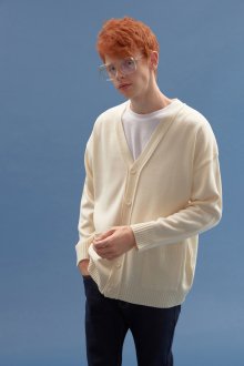PIPING KNIT CARDIGAN_IVORY