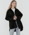 Wool cross trucker jacket 3_black