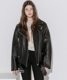 [UNISEX] Overfit belt fake rider jacket
