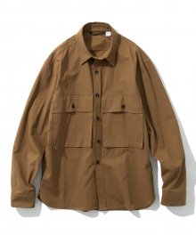 19fw big pocket shirts brown