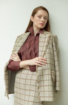 green tweed jacket (Fabric from Italy)