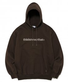 T-Logo Hooded Sweatshirt Brown