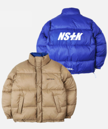 [NK] NM REVERSIBLE DOWN JACKET (BEIGE-BLUE) (19FW-K205)