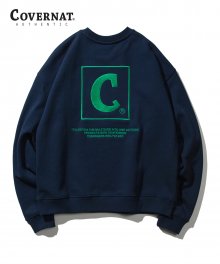 AUTHENTIC BIG C LOGO CREWNECK NAVY