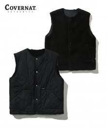 REVERSIBLE BOA VEST BLACK