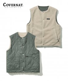 REVERSIBLE BOA VEST IV/GN