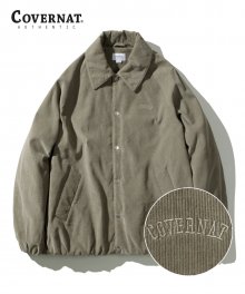 PADDED CORDUROY COACH JACKET SAGE GREEN