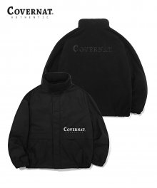 REVERSIBLE FLEECE YACHT PARKA BLACK