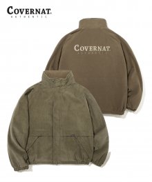 CORDUROY REVERSIBLE YACHT PARKA BROWN