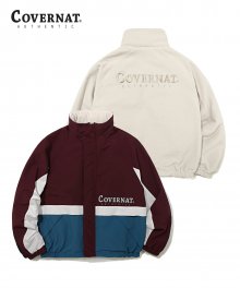 REVERSIBLE FLEECE YACHT PARKA BURGANDY