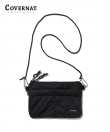 QUILTED SACOCHE BAG BLACK