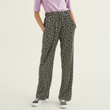 Leopard Pleats Pants [Grey]