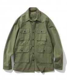 19fw 4pocket shirts jacket sage green