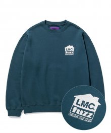 LMC x FUZZ HOUSE SWEATSHIRT teal green